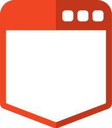 browser web interface vector image