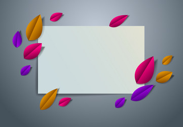 autumnal frame with copy space for text design vector image