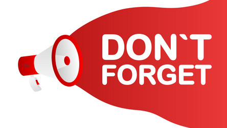 Dont Forget Reminder Vector Images (over 240)
