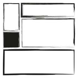 empty frame layout rectangle border shape modern vector image