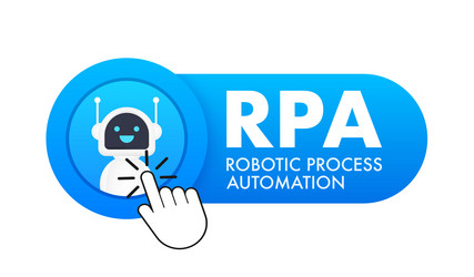 rpa robotic process automation innovation robots vector image