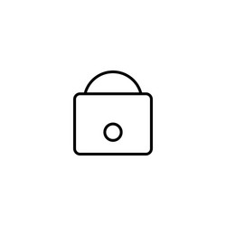 Lock padlock icon vector