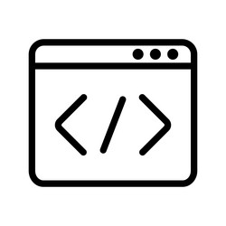 code optimization icon vector image