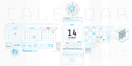 High-Tech HUD Interface vector image