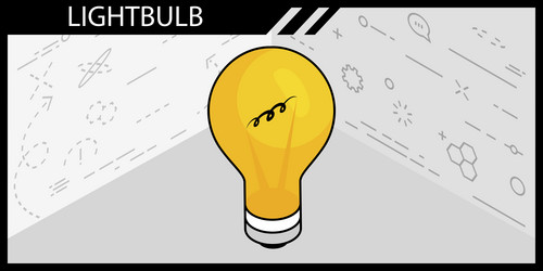 lightbulb isometric design icon web 3d colorful vector image
