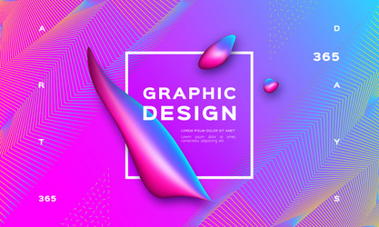 geometric abstract background gradient fluid vector image