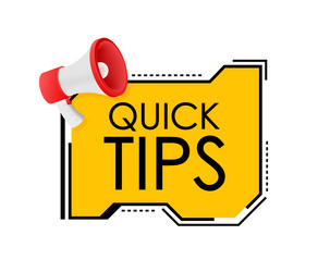 quick tips icon badge ready for use in web vector image