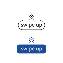 set buttons with text swipe up vector image