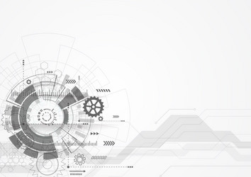 abstract background with technology circuit board vector image
