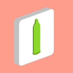 condom simple icon symbol design template for web vector image
