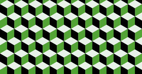 isometric cube grid seamless pattern cubic vector image