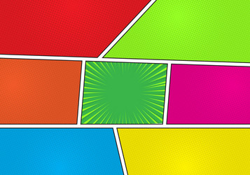 Pop art comics book cartoon magazine cover Vector Image