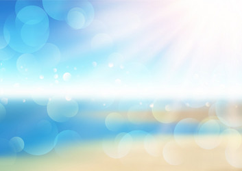 abstract defocussed summer background with bokeh vector image