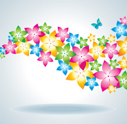 Colorful floral background Royalty Free Vector Image