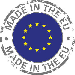 made in european union flag grunge icon vector