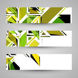 Abstract banner backgrounds vector