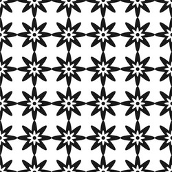 Black and white abstract geometric quilt pattern Vector Image
