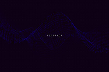 abstract background with flowing curve particles vector image