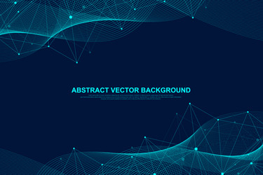 abstract plexus background with connected lines vector image