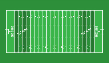 Grass textured american football field vector