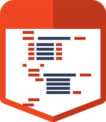 html programming code vector image