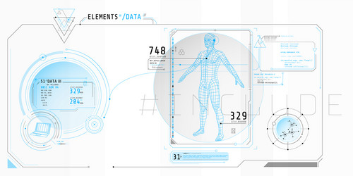 design virtual interface data vector image