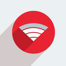 Mosern flat wifi circle icon vector