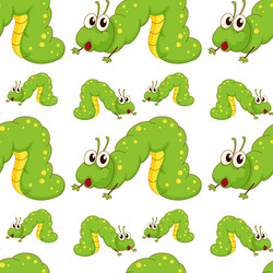 Cartoon funny caterpillar set Royalty Free Vector Image