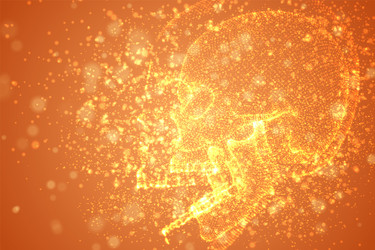 abstract background with particles in form vector image