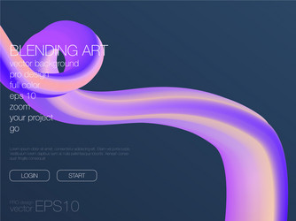 abstract blend background template for web site vector image