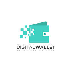 Digital Wallet E Payment Logo Design Royalty Free Vector