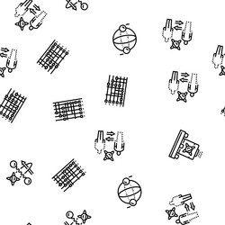 quantum technology data science seamless pattern vector image