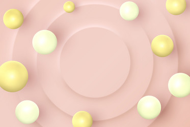 abstract background with flowing 3d spheres vector image