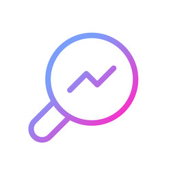 analytic tool pixel perfect gradient linear ui vector image