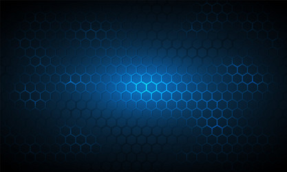 Hexagonal abstract dark blue technology background