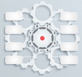 paper mechanisms with empty tabs vector image