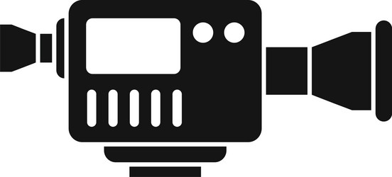 tv digital camera icon simple style vector