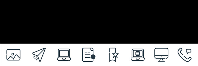 ui master line icons linear set quality vector image