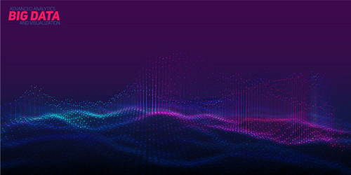 Abstract Data Flow Visualization vector image