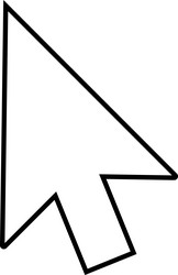 click arrow icon pointer cursor symbol vector image