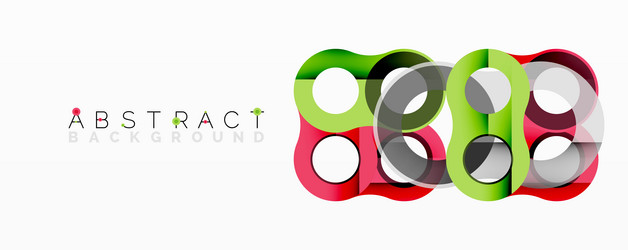 abstract geometric pattern with interlocking vector image