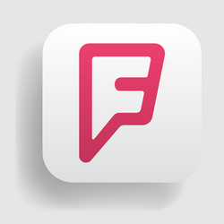 Foursquare logo icon vector