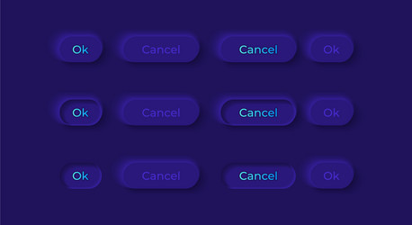 option buttons ui elements kit vector image