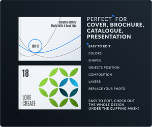 presentation abstract set of modern vector image
