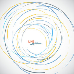 abstract color line and circle background vector image