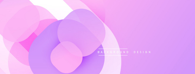 circular abstract design with overlapping vector image