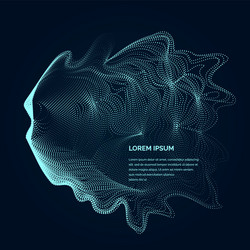 Dynamic Particle Explosion vector image