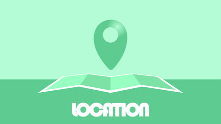 gps map pointers on the modern flat design vector image