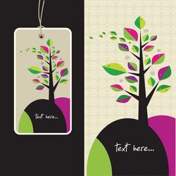 Abstract Tree Pattern vector image