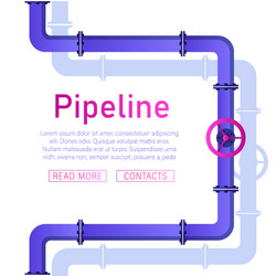 pipeline design background vector image